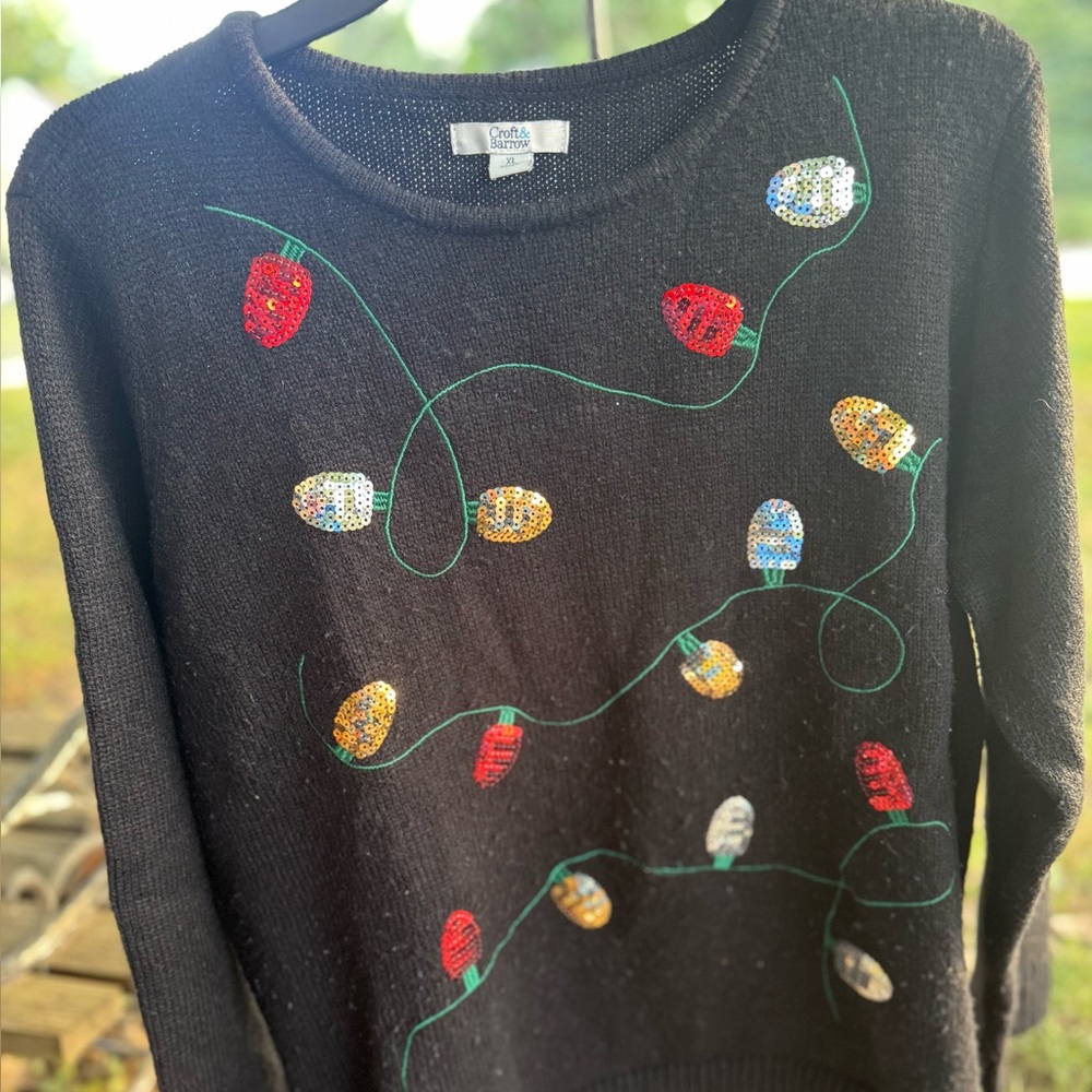 Croft & Barrow Dark Knit Pullover